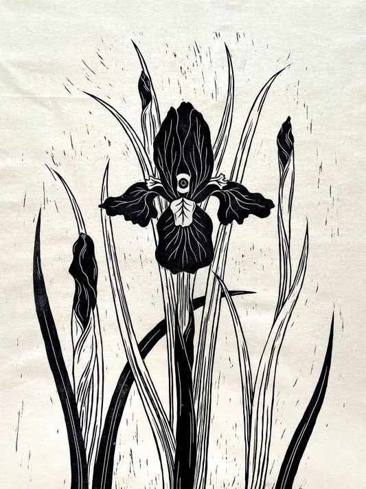 eyeris - woodcut print