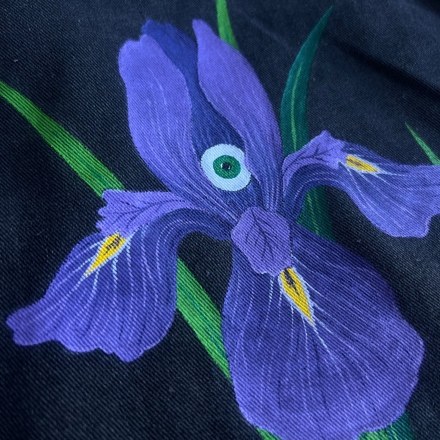 hand-painted denim jacket - eyeris