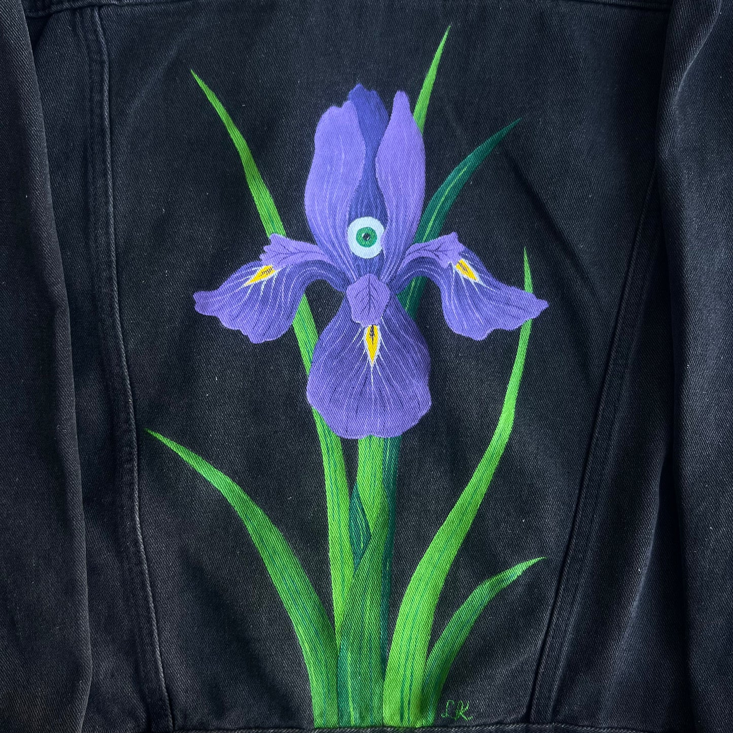 hand-painted denim jacket - eyeris