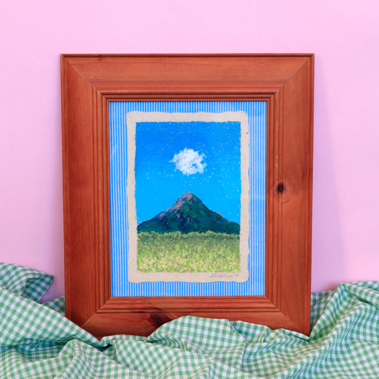oil pastel mini #3 - framed original