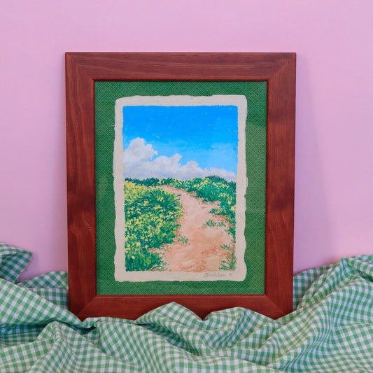 oil pastel mini #6 - framed original
