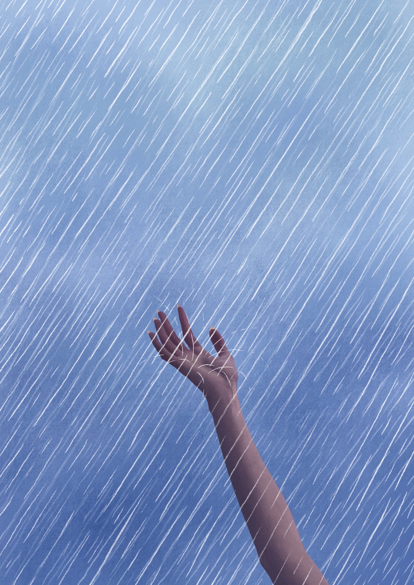 the touch of rain - art print