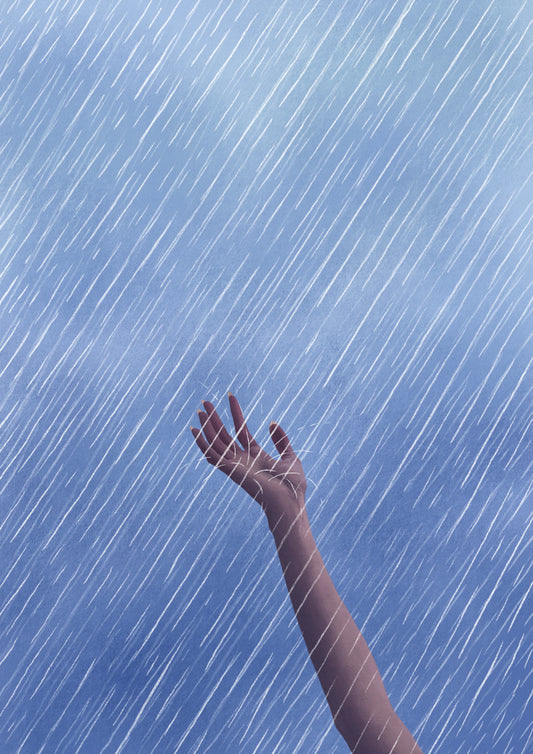 the touch of rain - art print