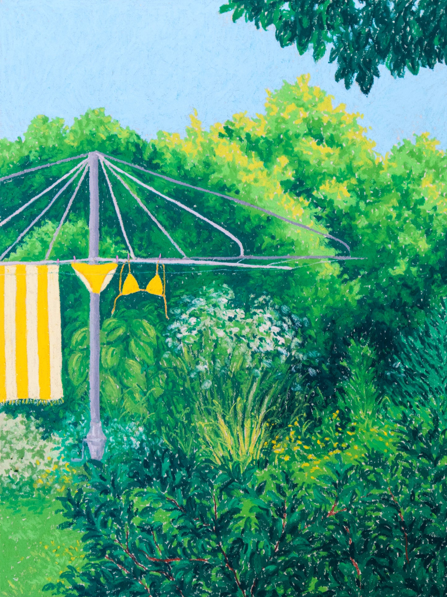 after the swim - art print