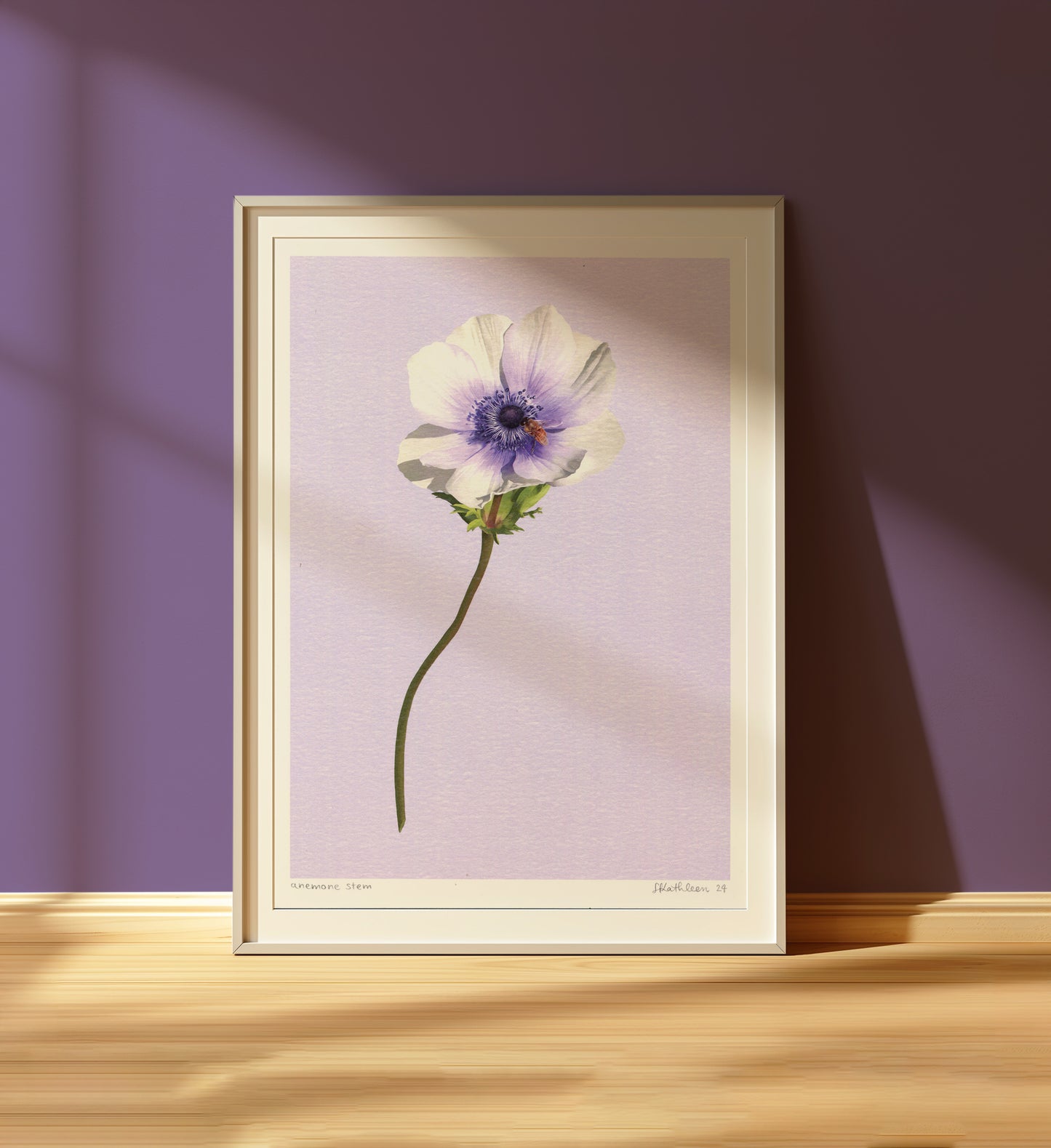 anemone stem - art print
