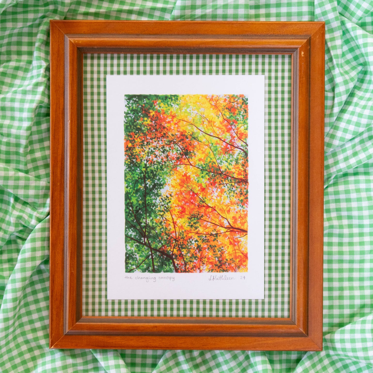 the changing canopy - framed art print