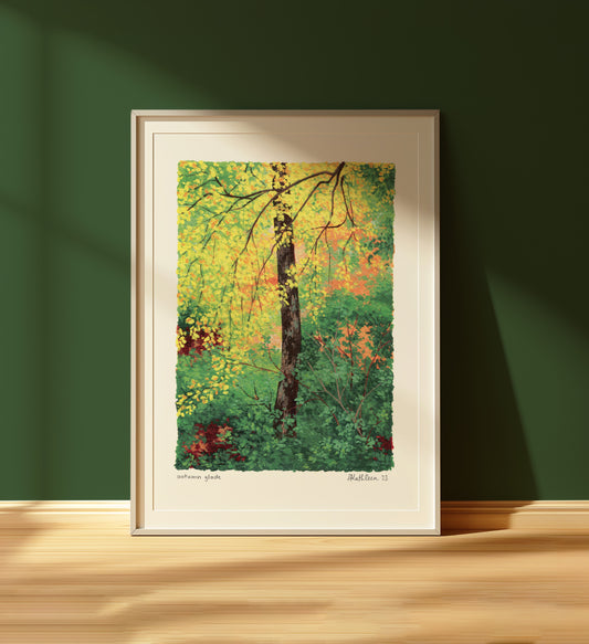 autumn glade - art print