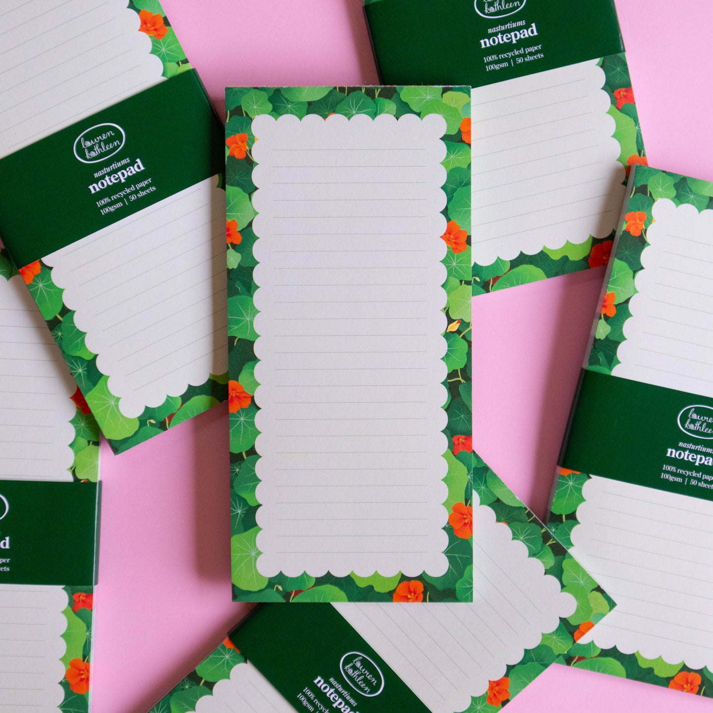 DL notepad - nasturtiums
