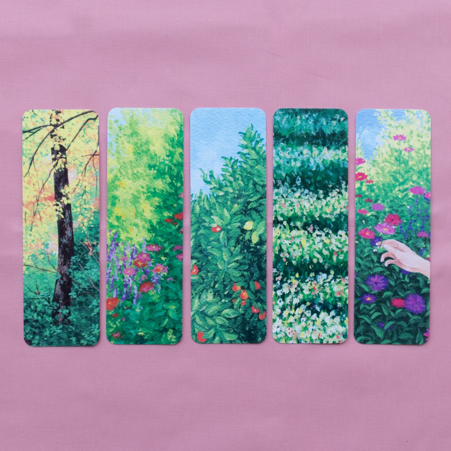 bookmark 5 pack - painterly