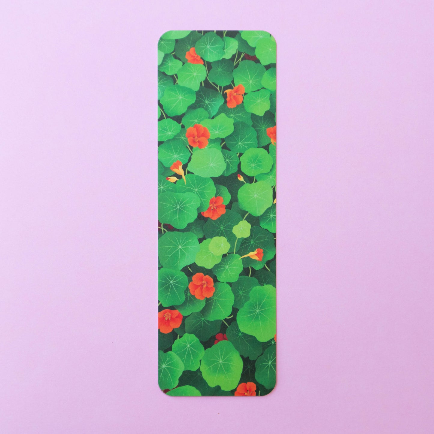single bookmark - nasturtiums