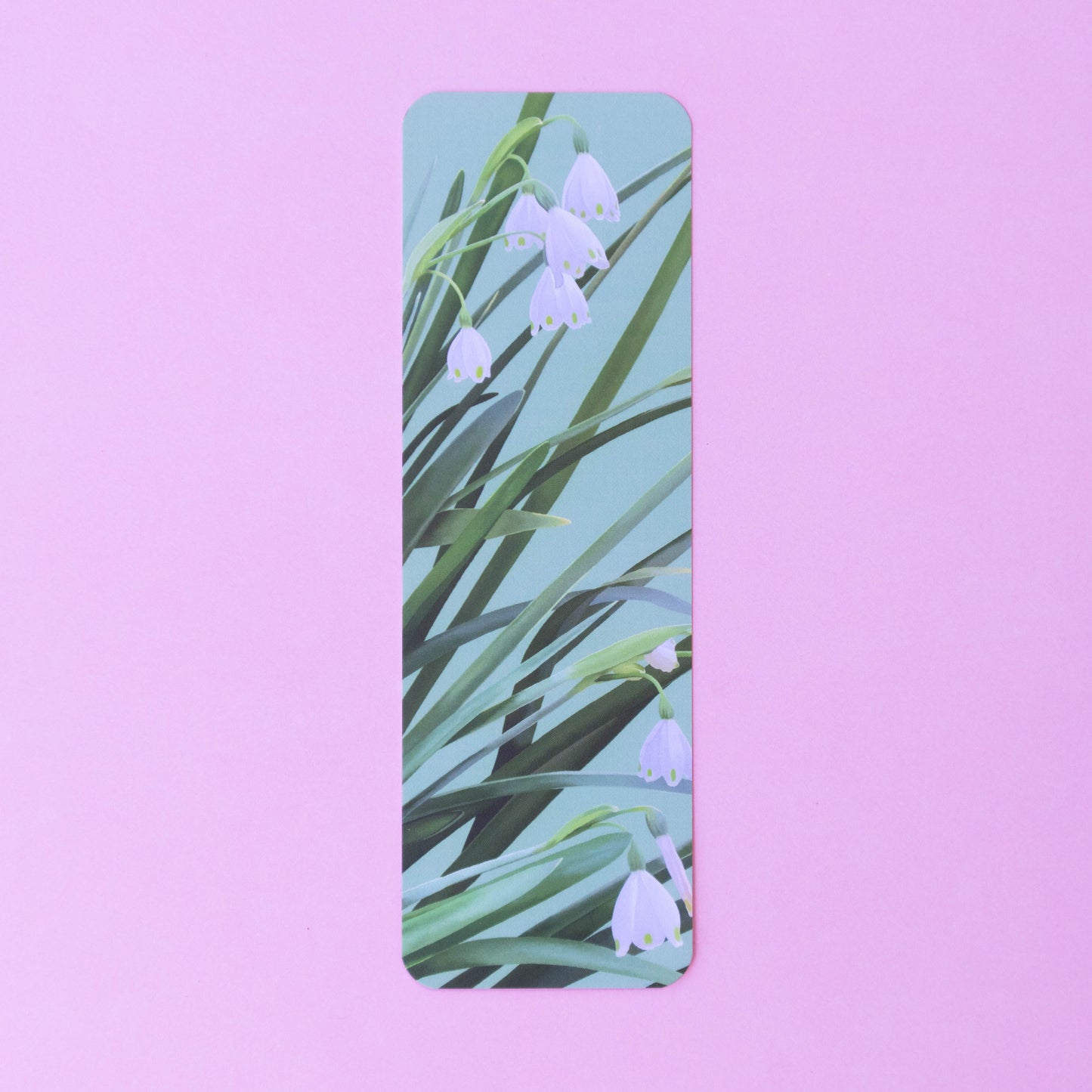 single bookmark - garden snowflakes