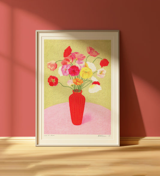 burst of colour - art print