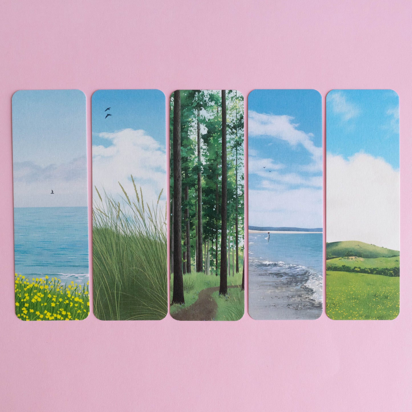 bookmark 5 pack - scenery