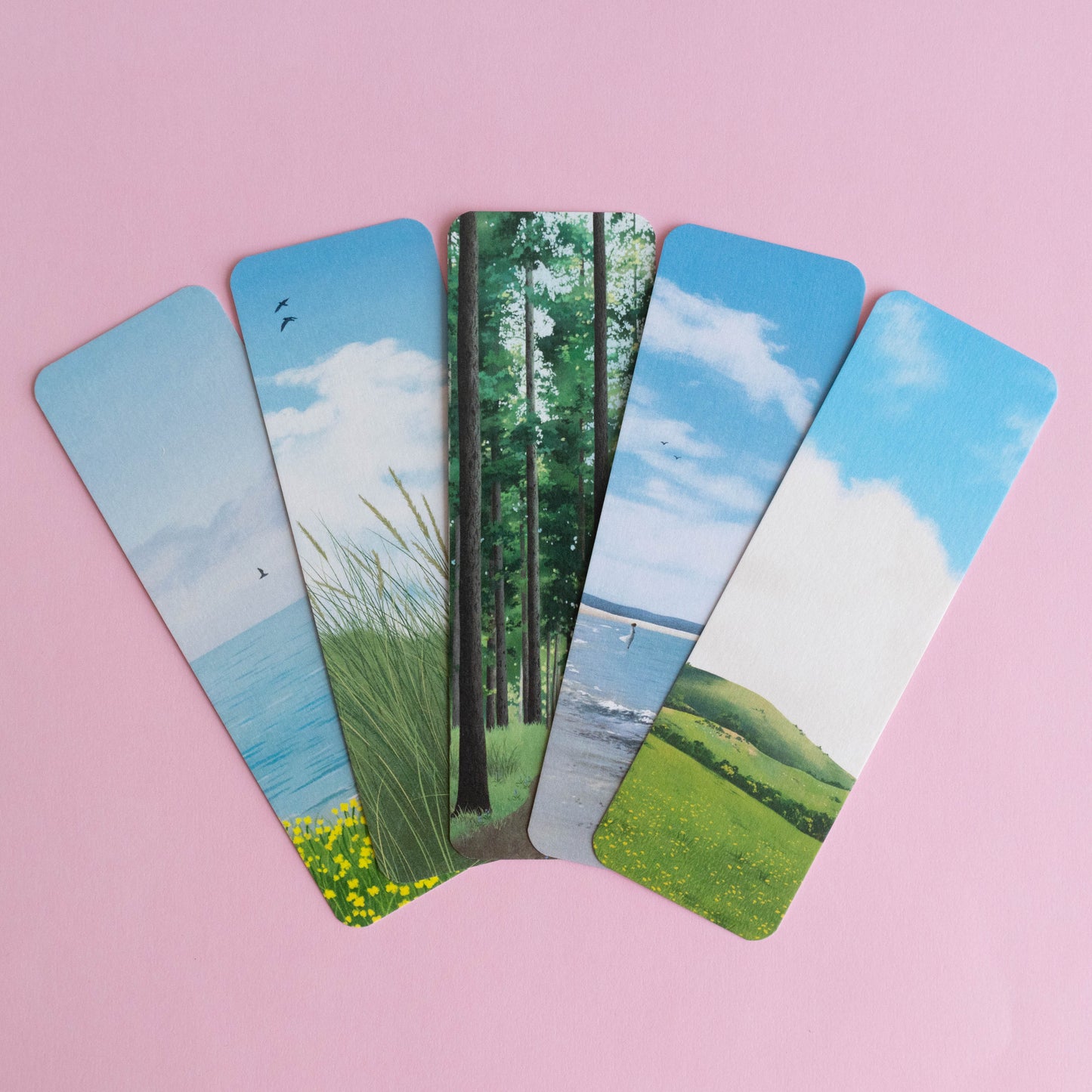 bookmark 5 pack - scenery