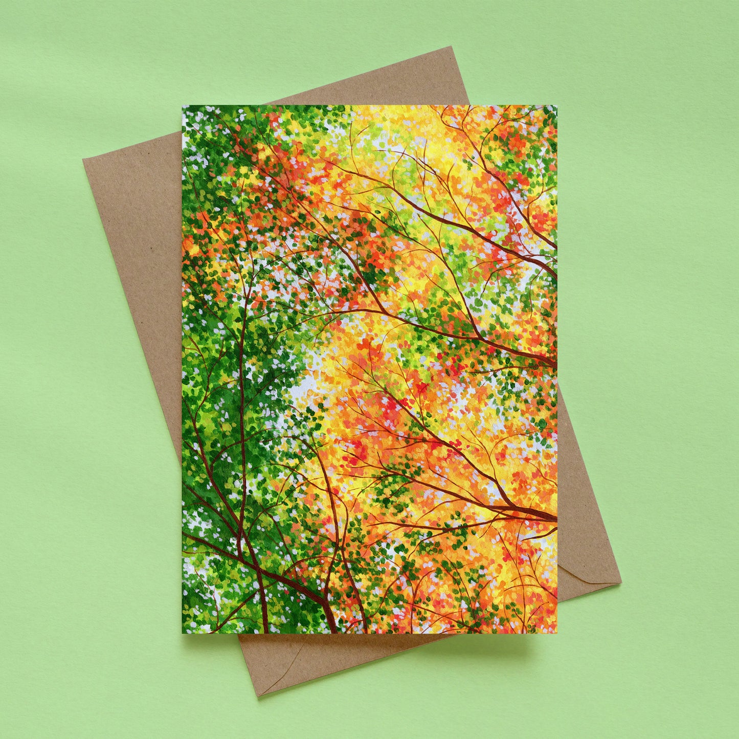 greeting card - the changing canopy