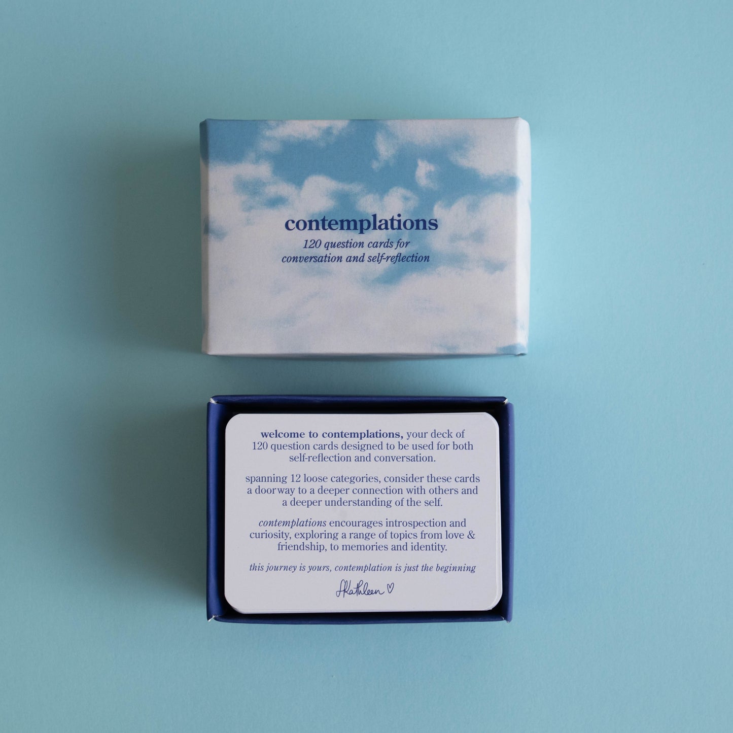 contemplations - question cards (for conversation and self-reflection)