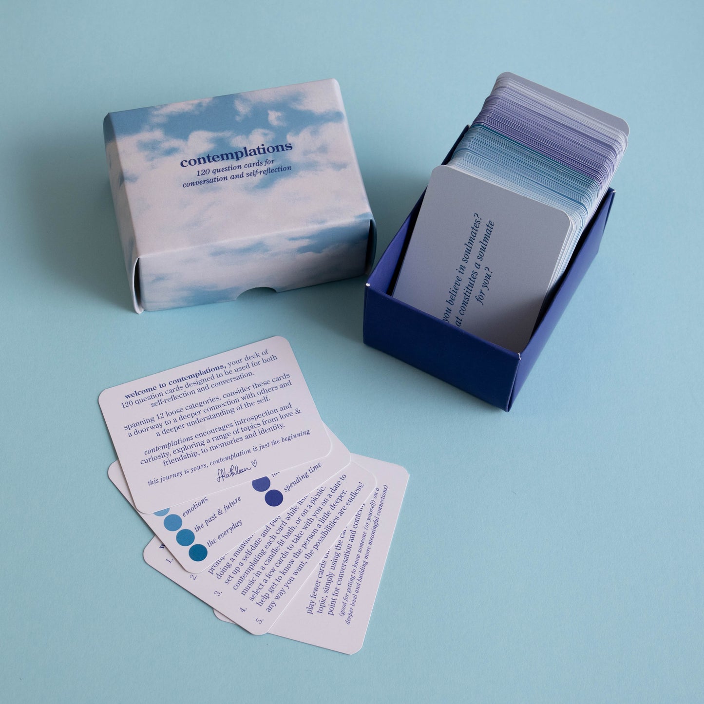 contemplations - question cards (for conversation and self-reflection)