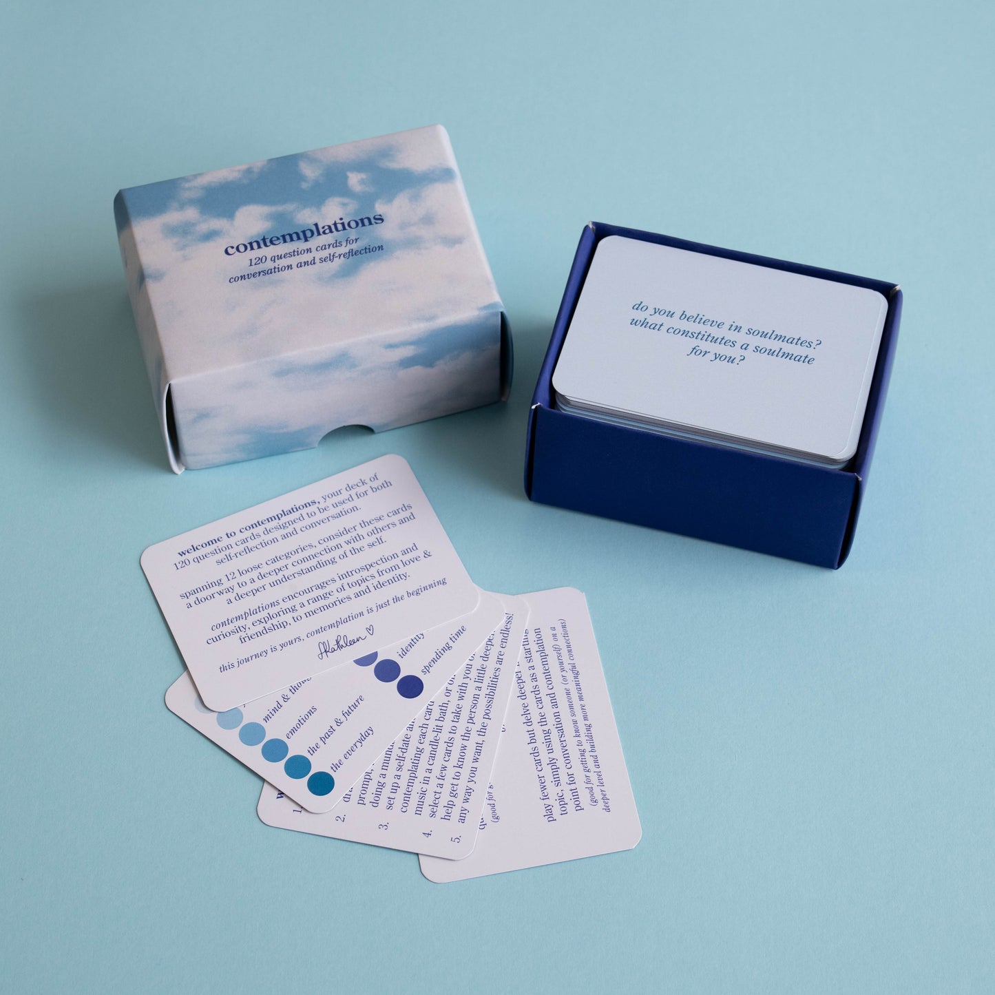 contemplations - question cards (for conversation and self-reflection)