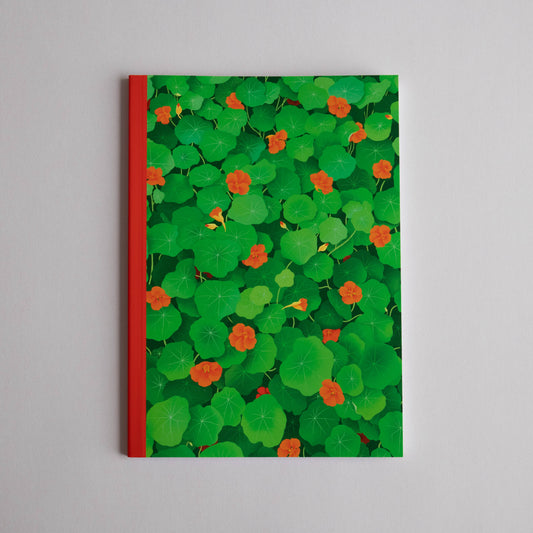 A5 notebook - nasturtiums