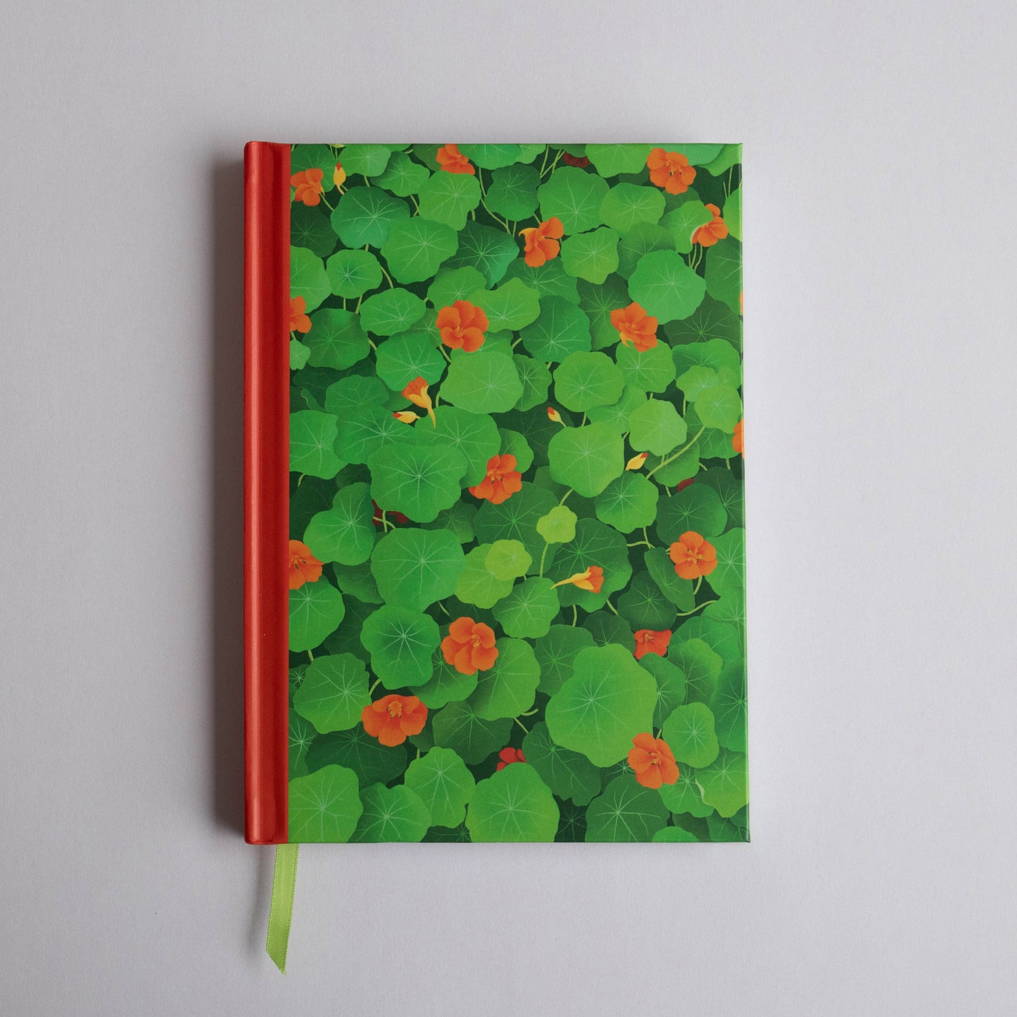 A5 hardcover journal - nasturtiums