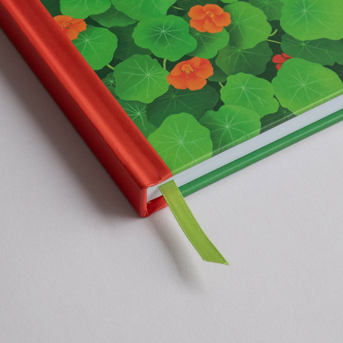 A5 hardcover journal - nasturtiums