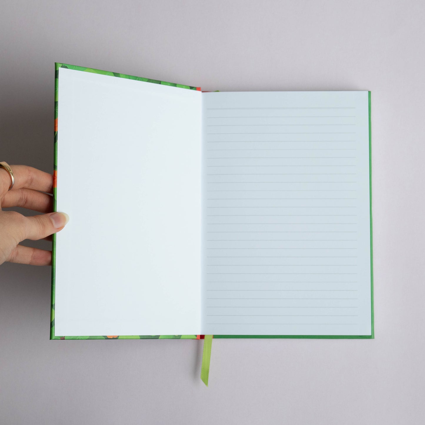 A5 hardcover journal - nasturtiums