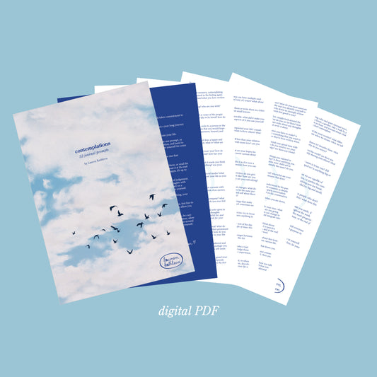contemplations - journal prompts (digital PDF)