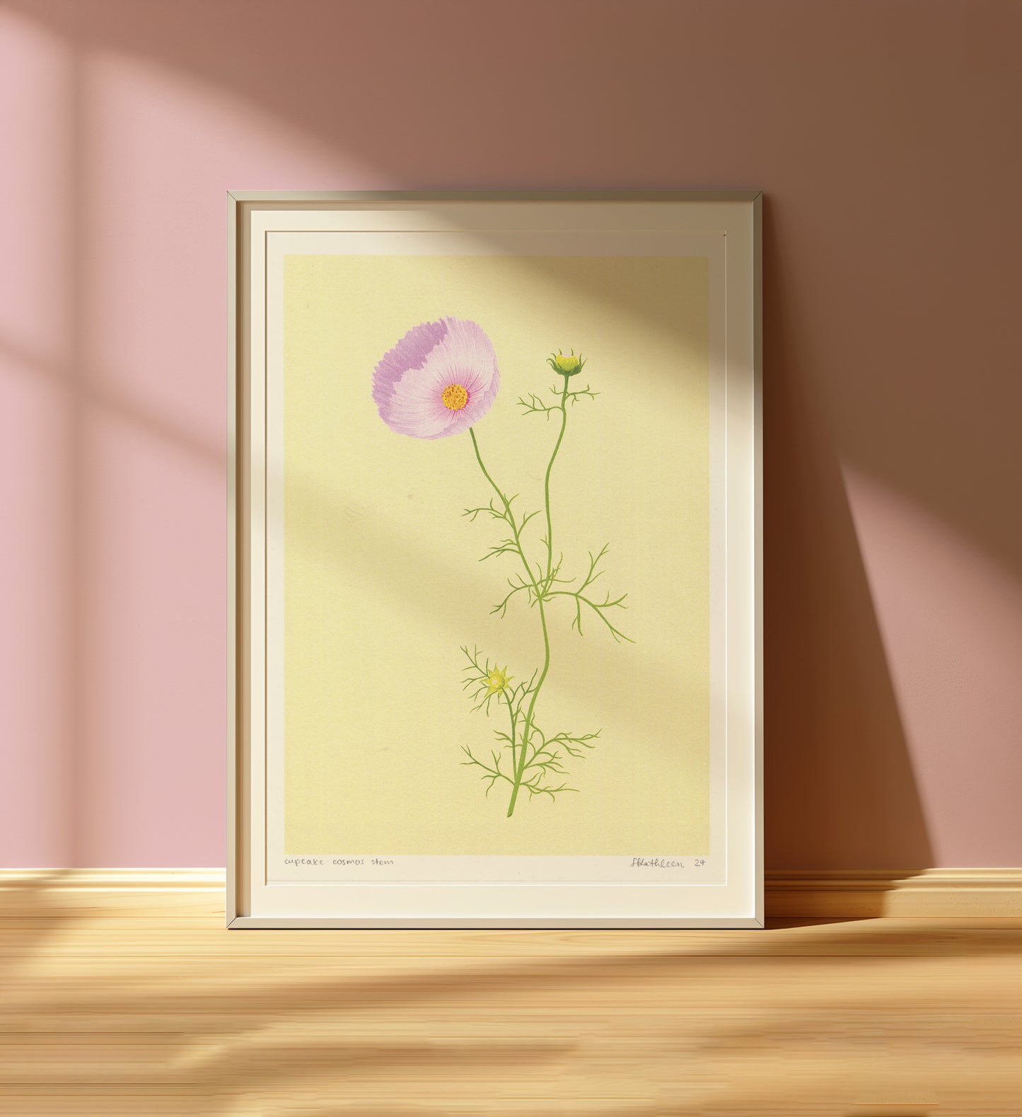 cupcake cosmos stem - art print