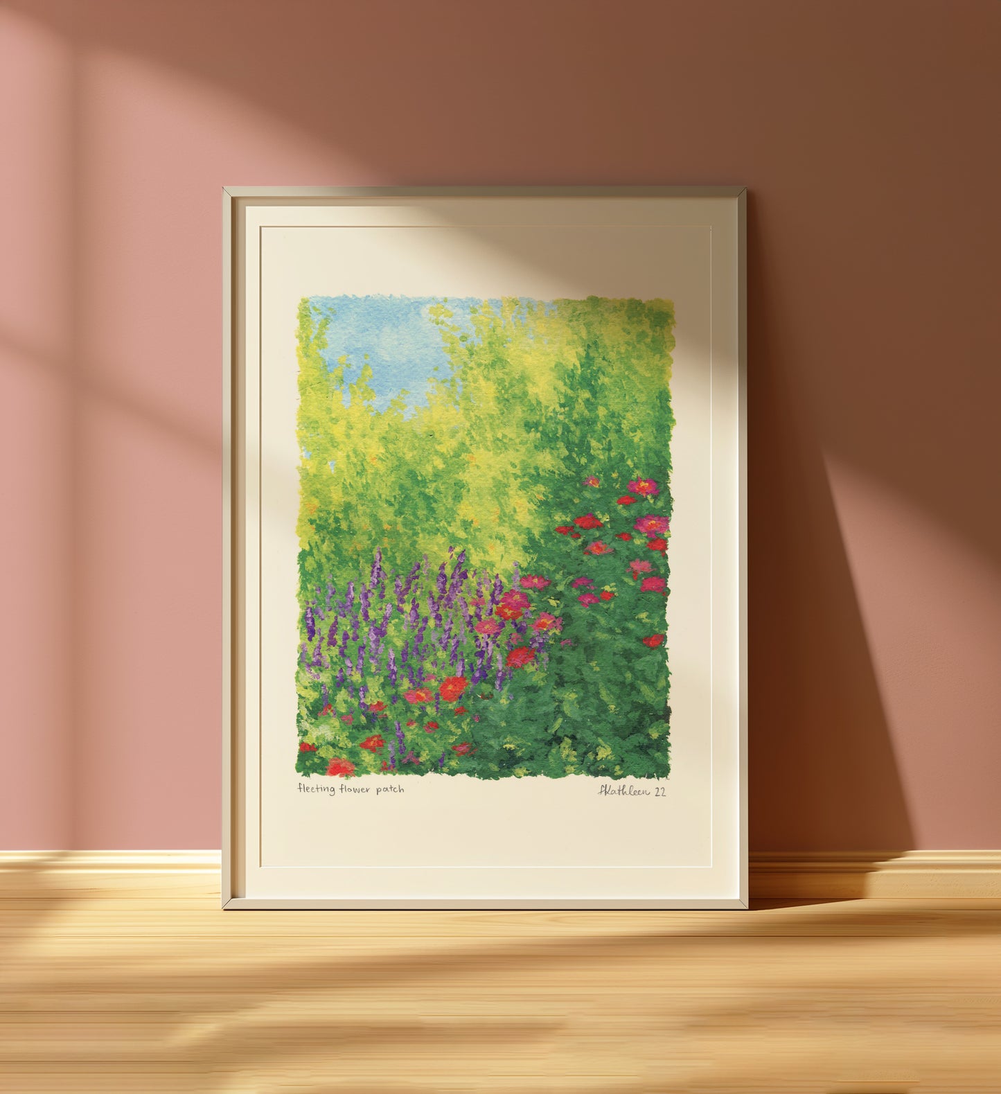 fleeting flower patch - art print