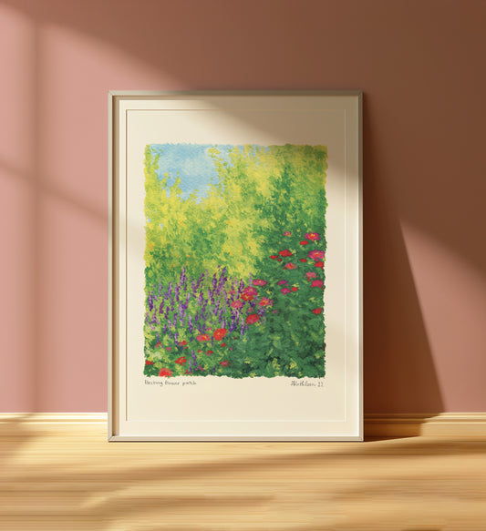 fleeting flower patch - art print