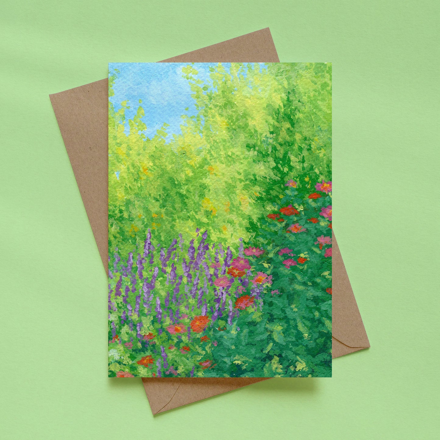 greeting card - fleeting flower patch