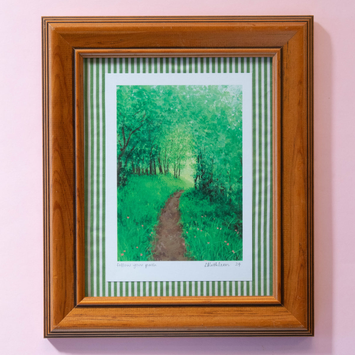 follow your path - framed art print