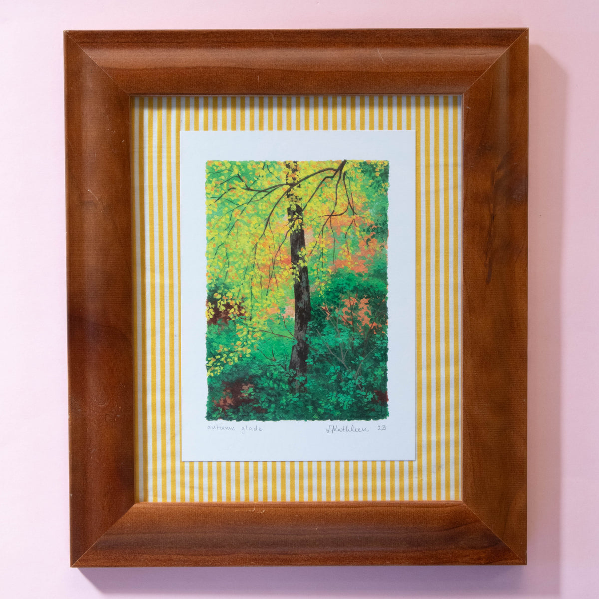 autumn glade - framed art print