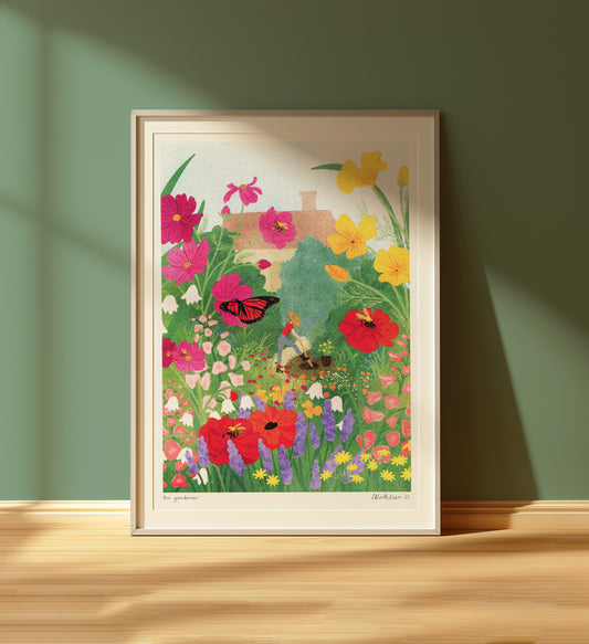 the gardener - art print