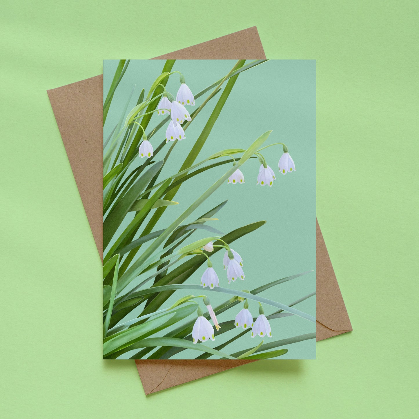 greeting card - garden snowflakes