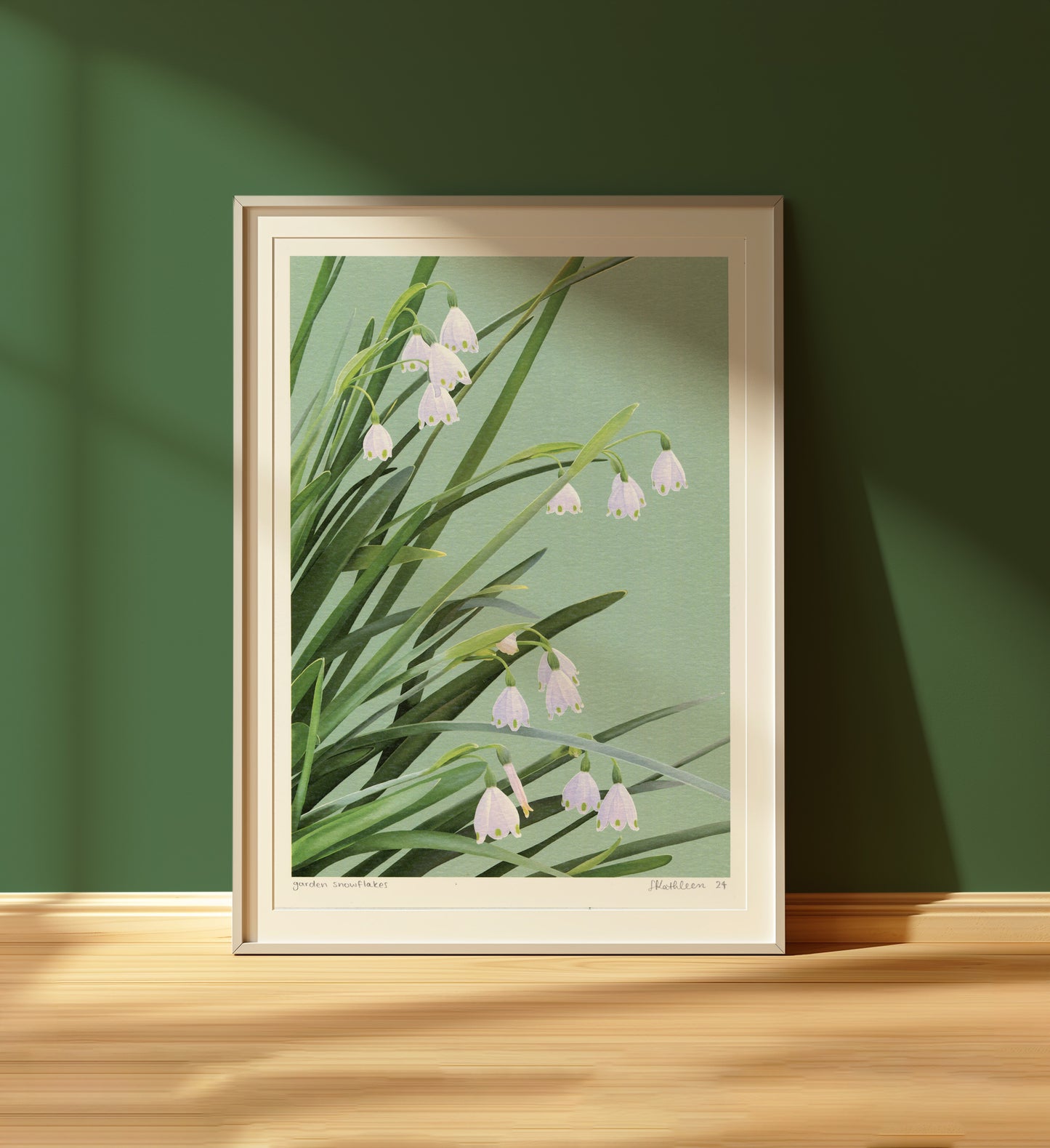 garden snowflakes - art print