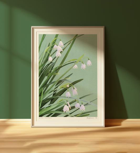 garden snowflakes - art print