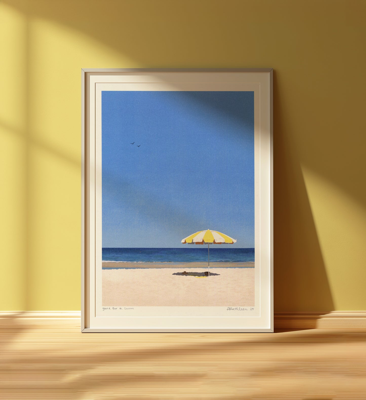 gone for a swim - art print