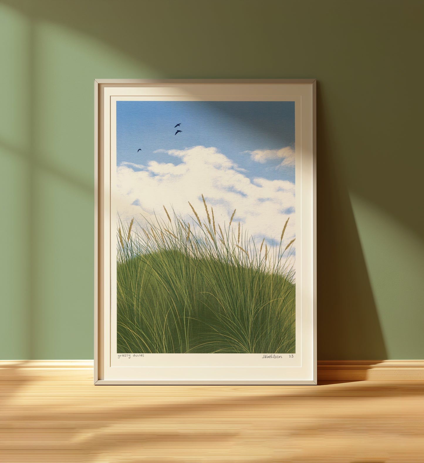 grassy dunes - art print