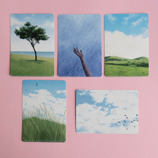 postcard 5 pack - contemplations
