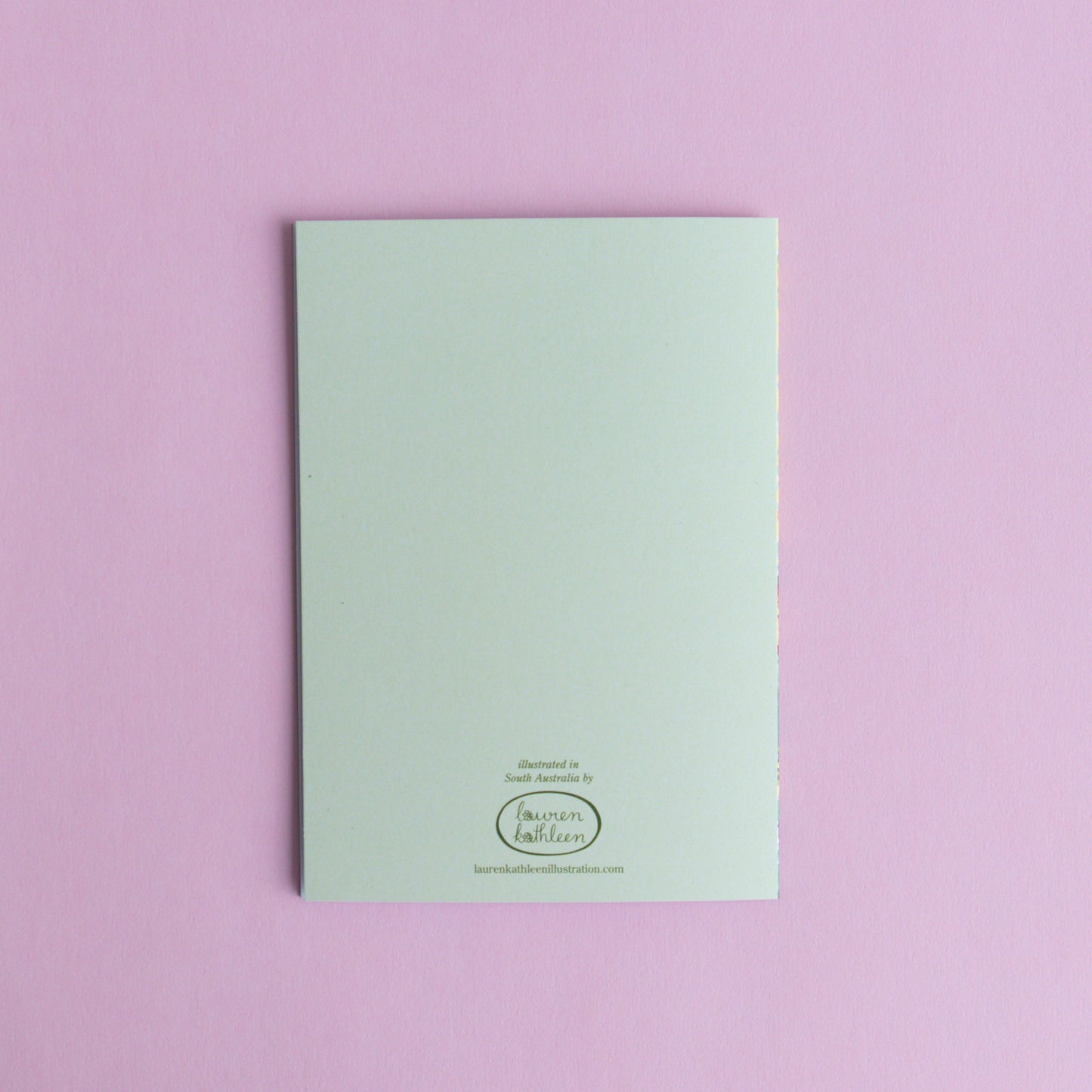 greeting card - sunflower stem