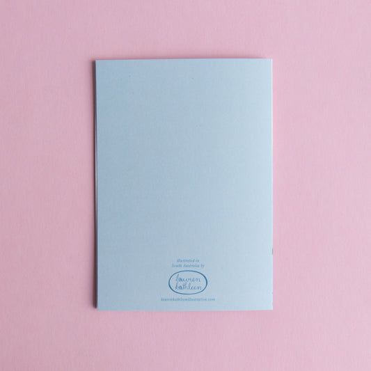 greeting card - lingering cosmos