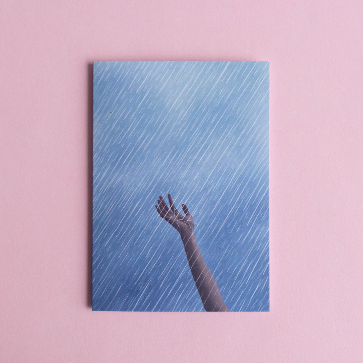 greeting card - the touch of rain