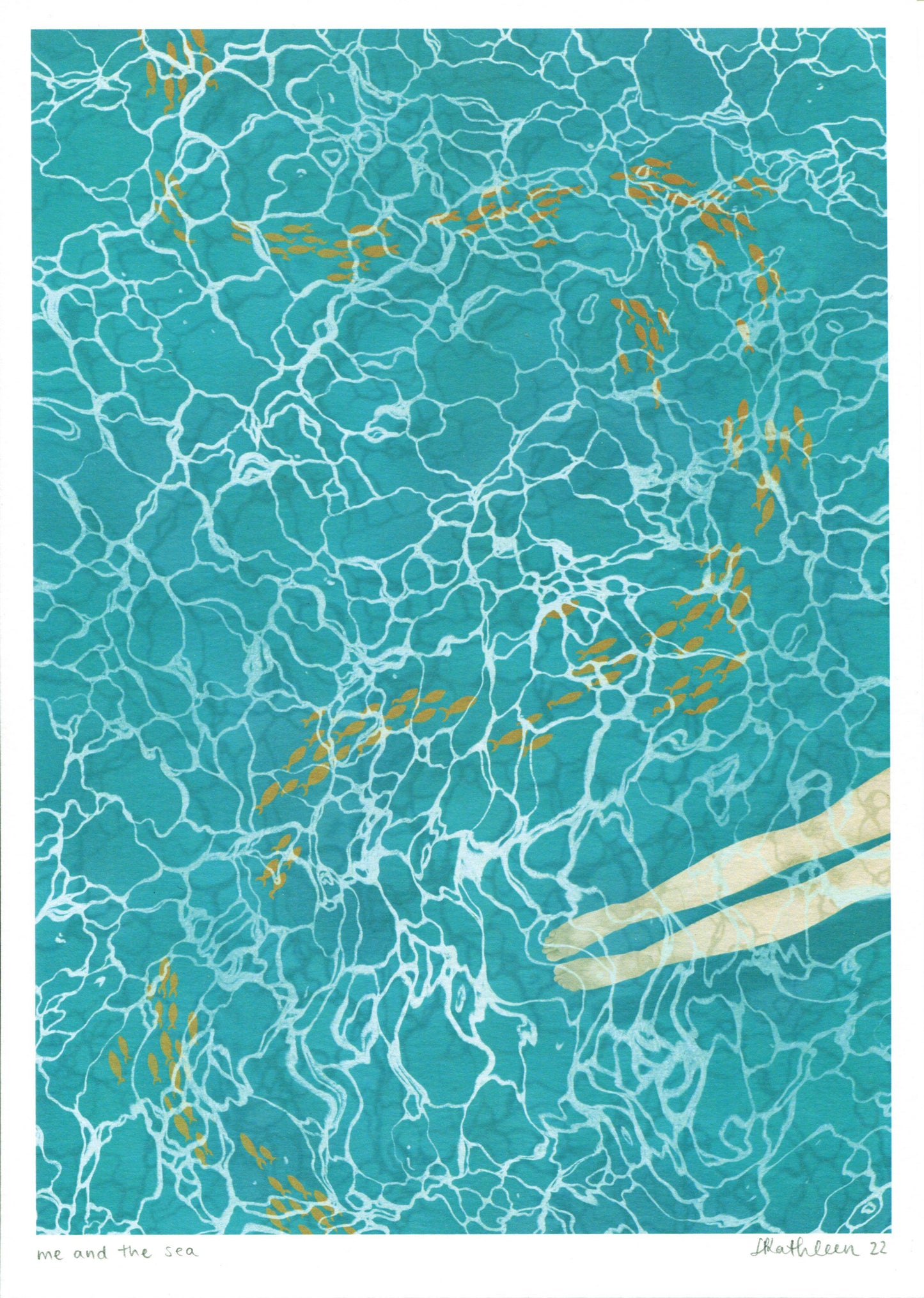 me and the sea - art print