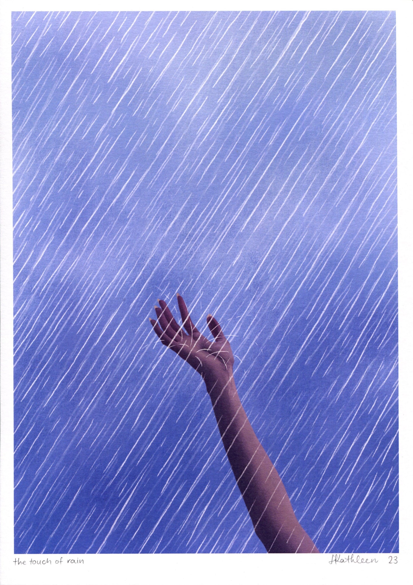 the touch of rain - art print