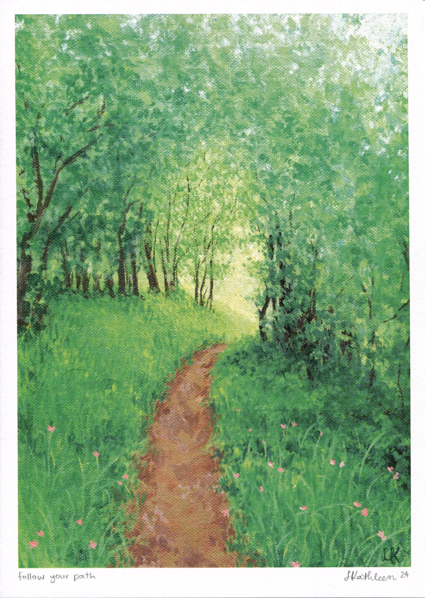 follow your path - art print
