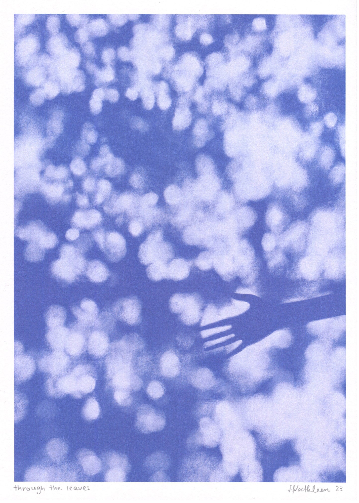 through the leaves - art print