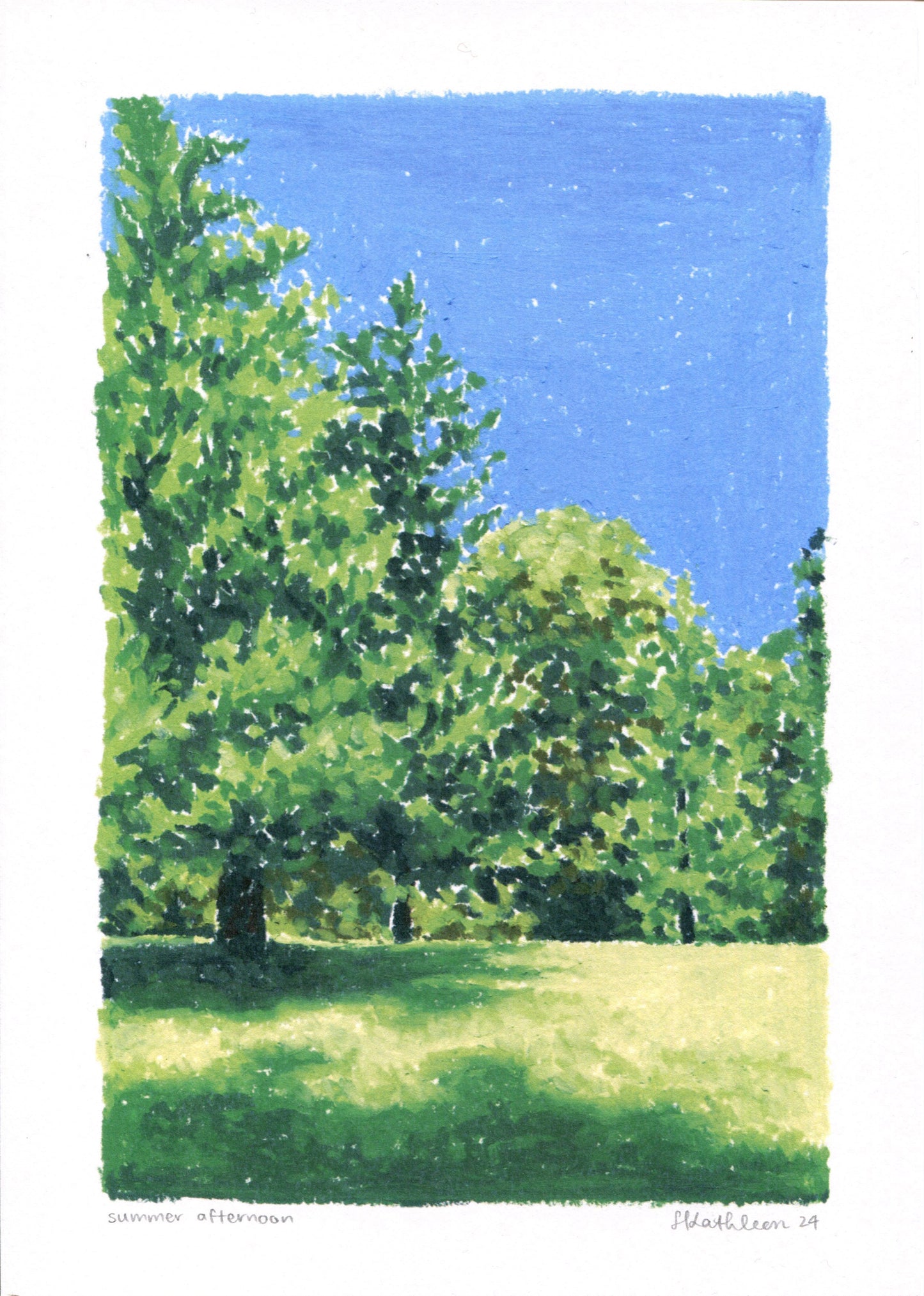 summer afternoon - art print