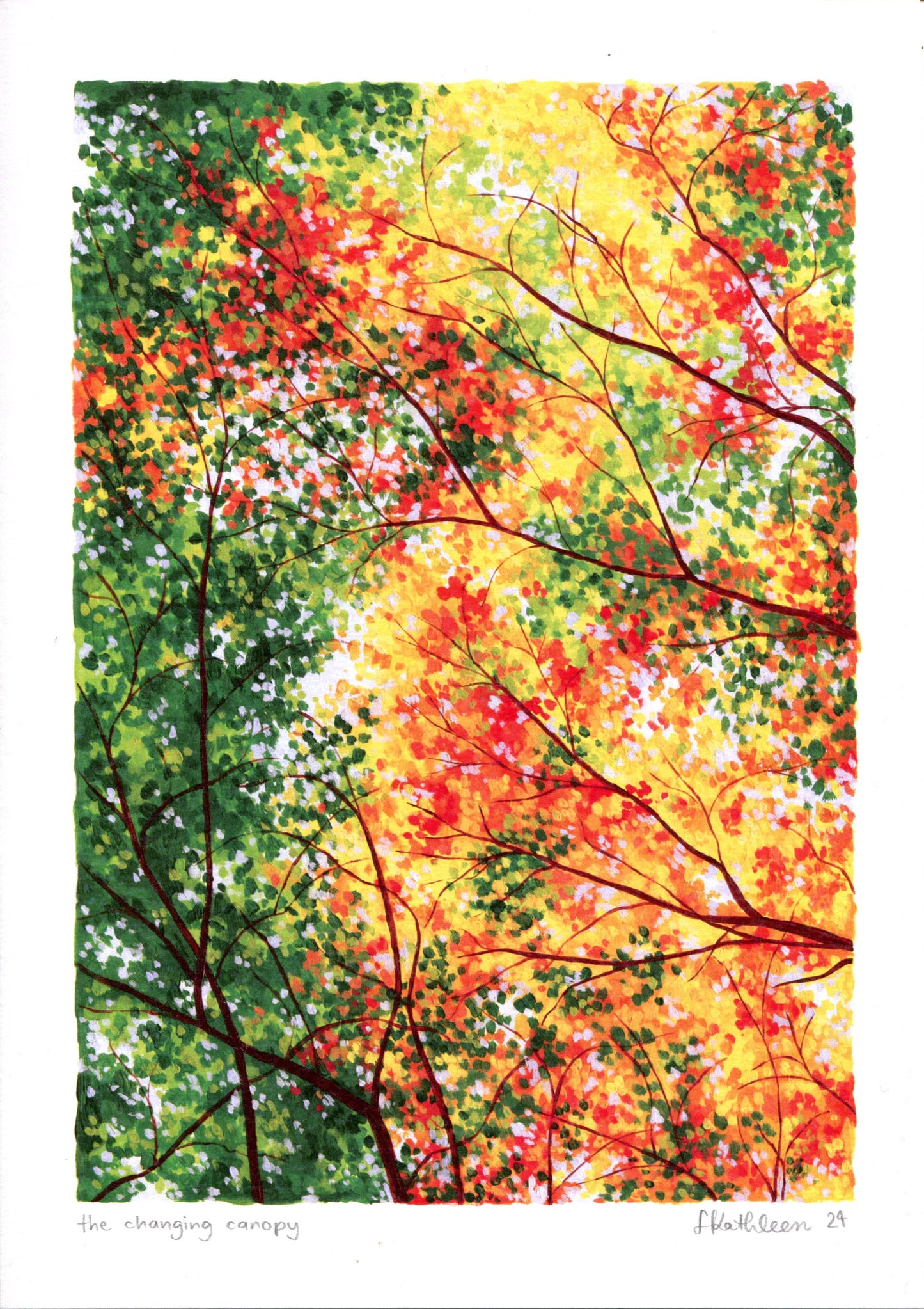 the changing canopy - art print
