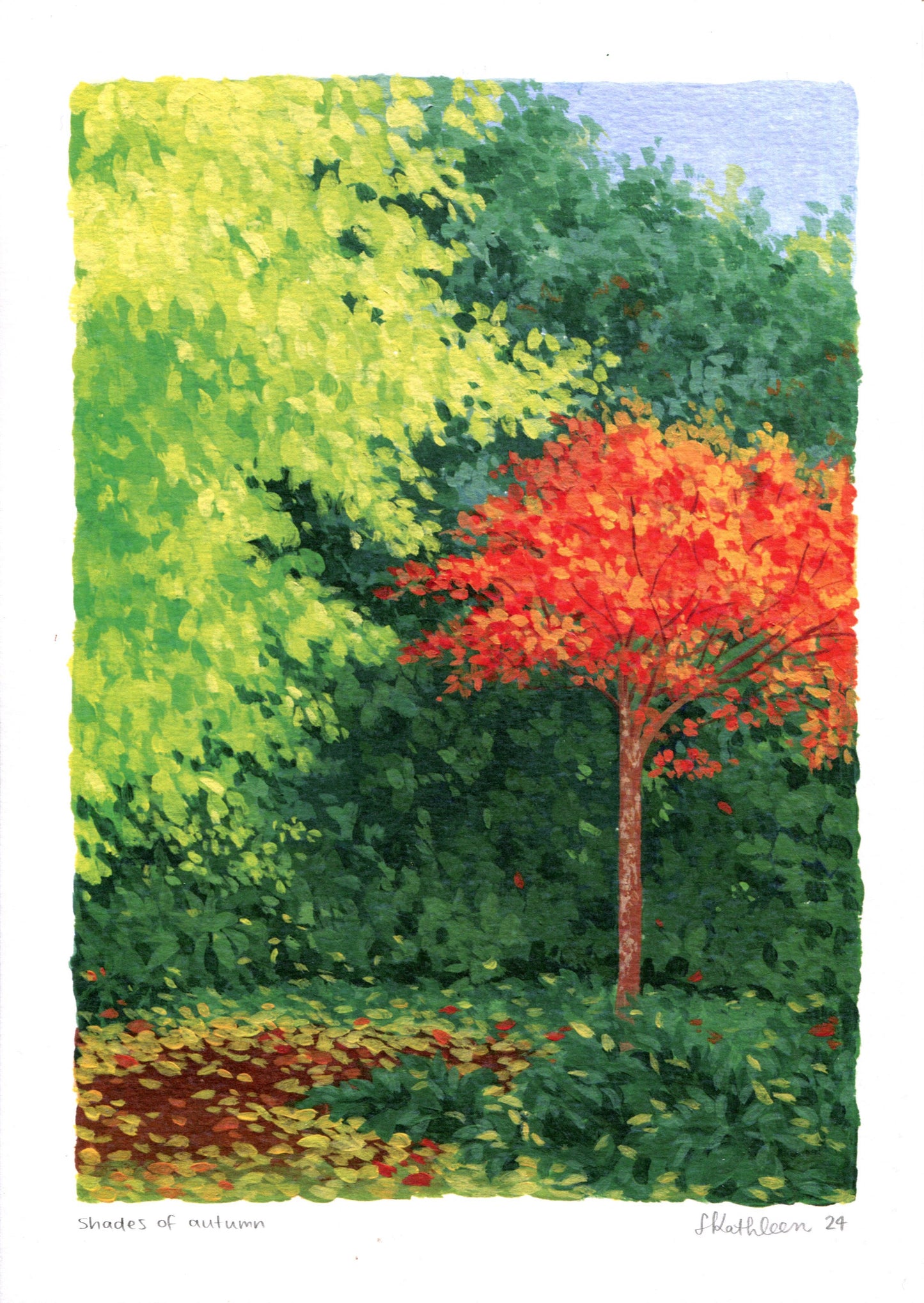 shades of autumn - art print